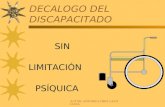 Decálogo Del Discapacitado Sin LimitacióN PsíQuica