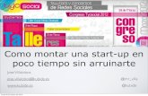 Cómo montar una Start-Up por Jose Villalobos - Congreso tycSocial