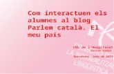 Com interactuen els alumnes al blog parlem català (el meu país)