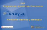 Asesoria y formación en Catalunya para el Programa de Aprendizaje Permanente de la Unión Europea (Comenius, Grundtvig, eTwinning...)