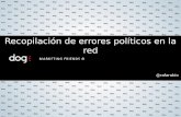 Nueva recopilación de errores online en la política española (8.2013)
