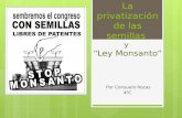 La privatización de las semillas y ley Mosanto