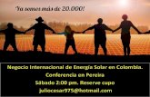 Negocio internacional de energia solar en colombia
