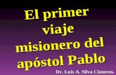 CONF. CON PREGUNTAS Y RESPUESTAS (1) DEL PRIMER VIAJE MISIONERO DEL APOSTOL PABLO