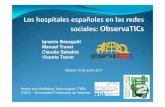 Hospitales españoles en las redes sociales: ObservaTICs