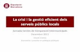 La crisi i la gestió eficient dels serveis públics