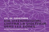 Actes commemoratius 25 novembre Dia Internacional contra Violència vers de les Dones Santa COloma Gramenet