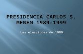 Presidencia Carlos S. Menem