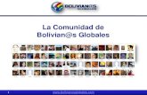 Proyecto Bolivianos Globales 2010 - 2011