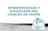 Epidemiologia y evolución del cáncer de mama