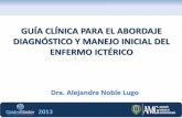 Guía clínica para  el abordaje diagnóstico y manejo inicial del enfermo ictérico   dra. alejandra noble lugo