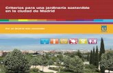 Criterios para una jardinería sostenible en la ciudad de Madrid