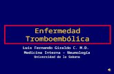 TEP  y Enfermedad Tromboembólica Venosa - Medicina Interna II 2014
