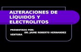 LíQuidos Y Electrolitos. Dr. Hernandez