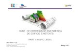 Marc legal de la certificació energètica en edificis existents