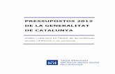 Informe pressupost 2012 Generalitat de
