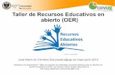 Taller de Recursos Educativos en abierto (OER)