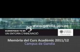 Memòria del Curs Acadèmic 2011/2012