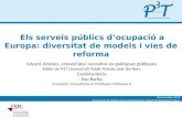 Els Serveis públics d'Ocupació a Europa: dinàmica i reformes