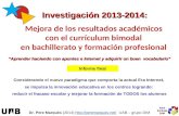 Bachillerato y FP: más éxito académico aplicando el curriculum bimodal