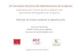 Difusión de fondos mediante la digitalización, por Francisca Hernández Carrascal