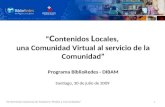 Contenidos Locales - VII Seminario Artesanía BiblioRedes