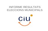 Informe de CiU. Resultats municipals 2011.