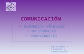 Comunicación elementos verbales paraverbales y no verbales