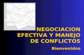 Manejo y conflicto de la negociación