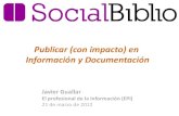 Publicar (con impacto) en Información y Documentación