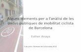 Alguns elements per a l’anàlisi de les dades públiques de mobilitat ciclista de Barcelona