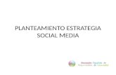Planteamiento estrategia social media