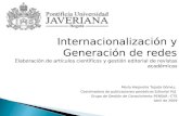 Presentación Seminario Taller Internacionalización y Generación de Redes de Conocimiento