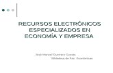 Recurso electrónicos en Economía y Empresa