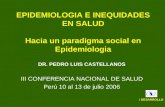 Epidemiologia e Inequidades en Salud