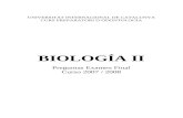 Biologia II. Parte Uno