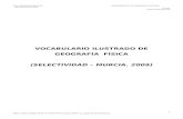 Vocabulario Ilustrado de Geografía Física - selectividad - Murcia 2009