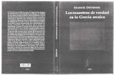 Los Maestros de Verdad en La Grecia Arcaica - Marcel Detienne