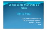 Óbito fetal Clínica Santa Marianita de Jesús 2009