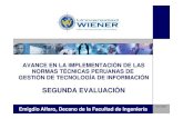 El avance de las normas técnicas peruanas de la Gestión de las TI - Ing. Emigdio Alf