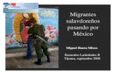 Migrantes salvadoreños en México