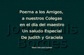 Poema de Borges para el día del Maestro