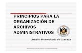 Principios para la organización de archivos administrativos
