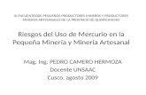 Riesgos del uso de Mercurio en Minería Artesanal