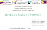 Series de Taylor y Fourier