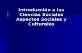 Aspectos Sociales Culturales