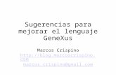 Sugerencias para el lenguaje GeneXus by Marcos Crispino en #GUG Montevideo