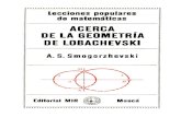 Acerca de La Geometría de Lobachevski