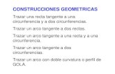 Construcciones geometricas RECTAS Y ARCOS TARGENTES, PERFIL DE GOLA