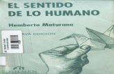 El Sentido de Lo Humano - Humberto Maturana
